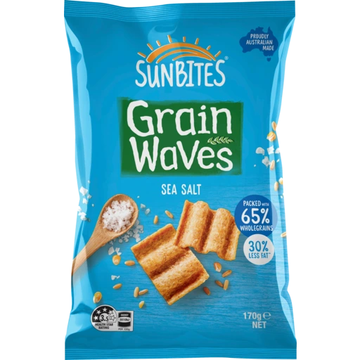 130238 Merge Sunbites Grain Waves Sea Salt Whole grain Chips 170g Z105 xxxxxxx You.