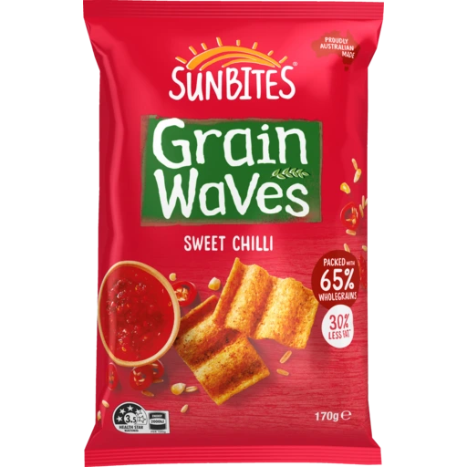 130239 Merge Sunbites Grain Waves Sweet Chilli Whole Grain Chips 170g	Z105 xxxxxxx You.