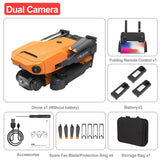13104 Built For Speed Drone X Pro 4K HD Dual Camera Selfie WiFi FPV GPS Foldable RC Quadcopter AU Orange X166 xxxxxxx You 190126..