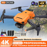 13104 Built For Speed Drone X Pro 4K HD Dual Camera Selfie WiFi FPV GPS Foldable RC Quadcopter AU Orange X166 xxxxxxx You 190126..