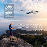 13116 Merge Follow Me GPS Drone 4K HD Camera 5G RC Quadcopter with Batteries (White) X166.