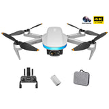 13116 Merge Follow Me GPS Drone 4K HD Camera 5G RC Quadcopter with Batteries (White) X166.