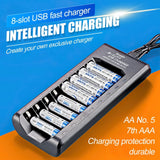 13132 Merge 1.2V 8 Slot USB Battery Charger For AA-AAA Ni-MHNi-CD Rechargeable Battery X131 xxxxxxx You 	190426.