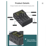 13133 Merge Intelligent Battery Charger 4-Slot For AA-AAA NI-CD NI-MH Recharger X131 xxxxxxx You 190426.