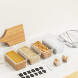142022 Merge Food Storage Jar Set Of 4 Kitchen Grain Airtight Ceral Canisters Z198 xxxxxxx Z198 100826.