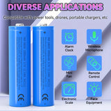 14101 Merge 2 Pieces 18650 6800mAh 3.7V Weather Station Rechargeable Battery Lithium Li-ion Blue X132.