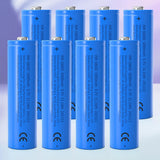 14101 Merge 2 Pieces 18650 6800mAh 3.7V Weather Station Rechargeable Battery Lithium Li-ion Blue X132.