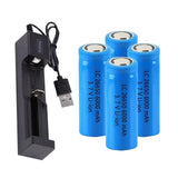 14114 4-26650 Rechargeable 6000mAh 3.7V Li-ion Batteries With Charger for Flashlight and Other X132 ((From China))