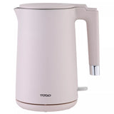 14121 Todo 1.7L Electric Cordless Kettle Stainless Steel SUS304 Inner Jug - Pink X181.