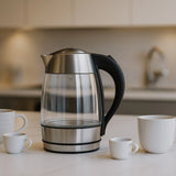 14125 Merge Kitchen couture 1.7L Thermoguard Glass Kettle Cool Touch Fast Boil Led Compact X181 Z202 021026.