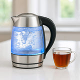 14125 Merge Kitchen couture 1.7L Thermoguard Glass Kettle Cool Touch Fast Boil Led Compact X181 Z202 021026.