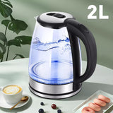 14127 Merge Dual Wall 2L Glass Cordless Kettle Electric LED Water Maker Jug S/Steel Kettle X181 xxxxxxx You 281128.