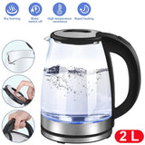 14127 Merge Dual Wall 2L Glass Cordless Kettle Electric LED Water Maker Jug S/Steel Kettle X181 xxxxxxx You 281128.
