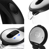 14127 Merge Dual Wall 2L Glass Cordless Kettle Electric LED Water Maker Jug S/Steel Kettle X181 xxxxxxx You 281128.