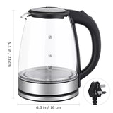 14127 Merge Dual Wall 2L Glass Cordless Kettle Electric LED Water Maker Jug S/Steel Kettle X181 xxxxxxx You 281128.