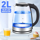 14127 Merge Dual Wall 2L Glass Cordless Kettle Electric LED Water Maker Jug S/Steel Kettle X181 xxxxxxx You 281128.