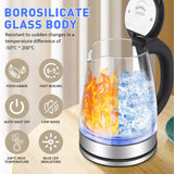 14127 Merge Dual Wall 2L Glass Cordless Kettle Electric LED Water Maker Jug S/Steel Kettle X181 xxxxxxx You 281128.