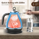 14132 Merge Vintage Electric Kettle Sky Blue 1.7L Stainless Steel Auto OFF 2200W Delonghi Kettle X181.