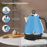 14132 Merge Vintage Electric Kettle Sky Blue 1.7L Stainless Steel Auto OFF 2200W Delonghi Kettle X181.