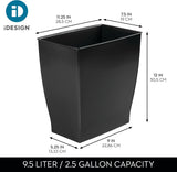 142031 Merge Compact Black Trash Can With Open Top Rubbish Bin 2.5 Gallon For Efficient Waste Disposal Z261 xxxxxxx You 230426.
