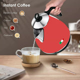 14134 Merge Vintage Electric Kettle Red 1.7L Stainless Steel Auto Off 2200W Kettle X181.