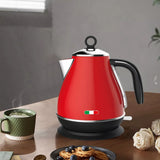 14134 Merge Vintage Electric Kettle Red 1.7L Stainless Steel Auto Off 2200W Kettle X181.