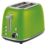 14143 Merge Vintage Electric 2 slice Toaster stainless Steel Green X182.