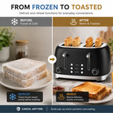 14148 Merge 4 Slice Pop Up Toaster Ceramic Heating 6 Settings Reheat Defrost Crumb Tray X182 xxxxxxx You 020816.