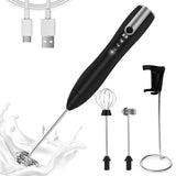 14163 Merge USB Rechargeable electric Egg Beater Milk Coffee Frother Drink Foamer Mixer Tool Z116.
