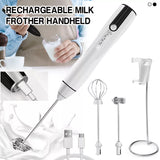 14163 Merge USB Rechargeable electric Egg Beater Milk Coffee Frother Drink Foamer Mixer Tool Z116.