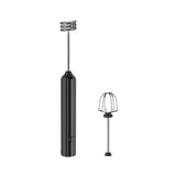 14164 Merge USB Rechargeable Electric Egg Beater Milk coffee Frother Foamer Mixer Tool Black Z116.