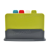 14193 Merge Gominimo 4 Pcs Colored Chopping Board Set With Colored Index And Stand Z252 xxxxxxx You 010426.