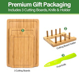 14195 Merge Bamboo Chopping Board 3-Piece cutting Board With Juice Groove Z252 xxxxxxx You 010426.