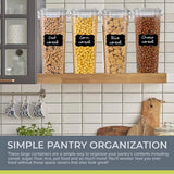142014 Merge Jar Set 4 Pieces Kitchen Grain Airtight Cereal Canister Box Z198 xxxxxxx You 100826.