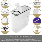 142014 Merge Jar Set 4 Pieces Kitchen Grain Airtight Cereal Canister Box Z198 xxxxxxx You 100826.