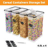 142014 Merge Jar Set 4 Pieces Kitchen Grain Airtight Cereal Canister Box Z198 xxxxxxx You 100826.