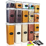 142015 Merge Anshine 16Pcs Airtight Organizer Set Container Clear Kitchen Food Pantry Storage Z198 xxxxxxx You 100726.