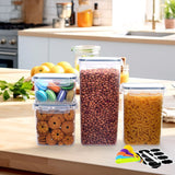 142015 Merge Anshine 16Pcs Airtight Organizer Set Container Clear Kitchen Food Pantry Storage Z198 xxxxxxx You 100726.