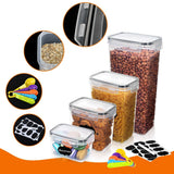 142015 Merge Anshine 16Pcs Airtight Organizer Set Container Clear Kitchen Food Pantry Storage Z198 xxxxxxx You 100726.
