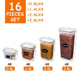 142015 Merge Anshine 16Pcs Airtight Organizer Set Container Clear Kitchen Food Pantry Storage Z198 xxxxxxx You 100726.