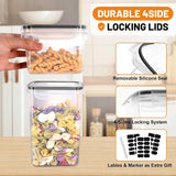 142017 Merge 8 Pcs Airtight Food storage Containers Kitchen Dry Food Pantry Z198 xxxxxxx You 100826.