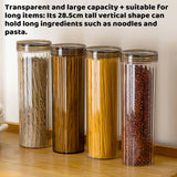 142018 Merge 6 Pcs Food Grade Plastic Storage Containers Clear Airtight Kitchen Pantry Set Z198 xxxxxxx You 100826.