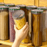 142018 Merge 6 Pcs Food Grade Plastic Storage Containers Clear Airtight Kitchen Pantry Set Z198 xxxxxxx You 100826.