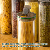 142018 Merge 6 Pcs Food Grade Plastic Storage Containers Clear Airtight Kitchen Pantry Set Z198 xxxxxxx You 100826.