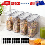 142019 Merge Food Storage Jar Set 4Pcs Kitchen Grain Airtight Cereal Canister Box Z198 xxxxxxx You Z198 100826.