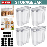 142019 Merge Food Storage Jar Set 4Pcs Kitchen Grain Airtight Cereal Canister Box Z198 xxxxxxx You Z198 100826.