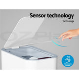 142025 Merge Devanti 9L Motion Sensor Bin Rubbish Waste Bins Automatic Trash Can Kitchen White Z261 xxxxxxx You 230426.