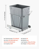 142026 Merge Vevor Pullout Waste Container Under Cabinet Kitchen Garbage Bin Trash Can Z261 xxxxxxx You 230426.