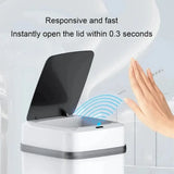 142029 Merge Automatic Sensor Waste Trash Bin 12L Motion Kitchen Rubbish Bins Touchless White Z261 xxxxxxx You 230426.