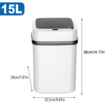 142029 Merge Automatic Sensor Waste Trash Bin 12L Motion Kitchen Rubbish Bins Touchless White Z261 xxxxxxx You 230426.